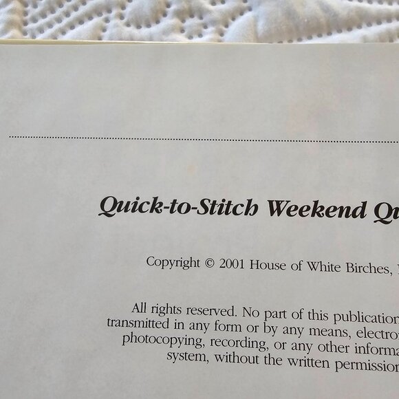 Vintage 1988 and 2001 Quilting Books Bundle - Small Projects & Weekend Quilts - Picture 6 of 16